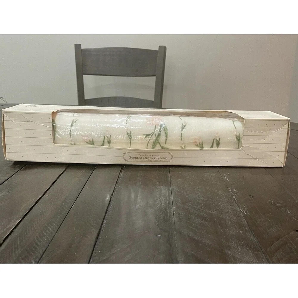 Karen‎ Carson Creation Polyfab Scented Drawer Lining Pink Tulip Floral MCM